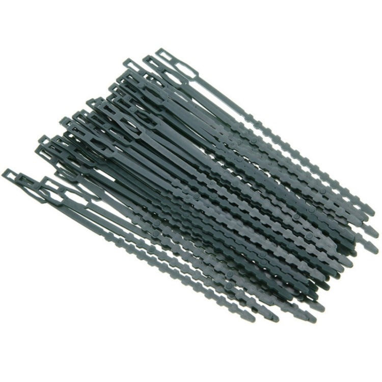 2pairs Multi-Purpose Garden Plants Fishbone Cable Ties, Length: 17cm/50pcs