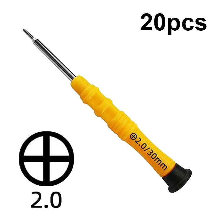 20pcs Mini Screwdriver Anti-Slip Mobile Phone Disassembly Maintenance Tools, Series: 2.0 Phillips