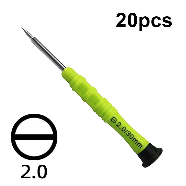 20pcs Mini Screwdriver Anti-Slip Mobile Phone Disassembly Maintenance Tools, Series: 2.0 Straight