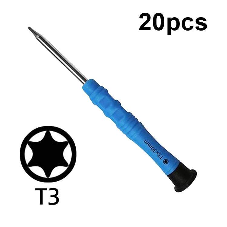 20pcs Mini Screwdriver Anti-Slip Mobile Phone Disassembly Maintenance Tools, Series: T3