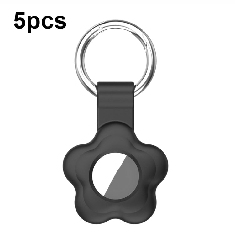 For AirTag 5pcs AT03 Tracker Case Positioning Anti-loss Device Storage Keychain Cover