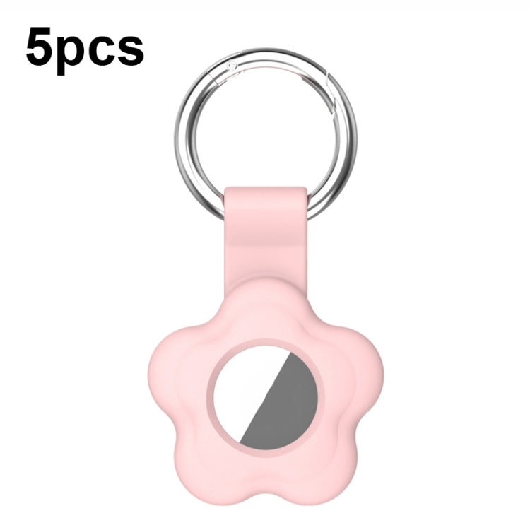 For AirTag 5pcs AT03 Tracker Case Positioning Anti-loss Device Storage Keychain Cover