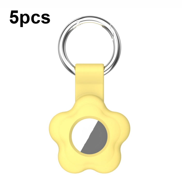 For AirTag 5pcs AT03 Tracker Case Positioning Anti-loss Device Storage Keychain Cover