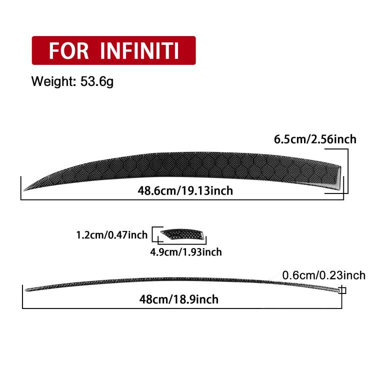For Infiniti G35/G37/G25/Q60 3pcs /Set Left-hand Drive Air Outlet Sticker - Black