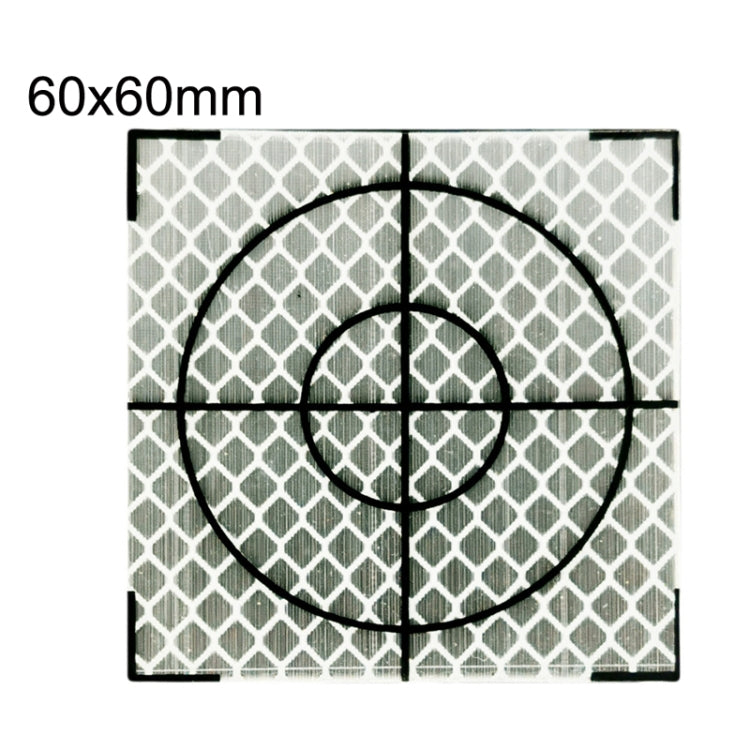 FP001 100pcs Diamond Tunnel Mapping Reflective Sticker Monitoring Measurement Point Sticker, Size: 60x60mm