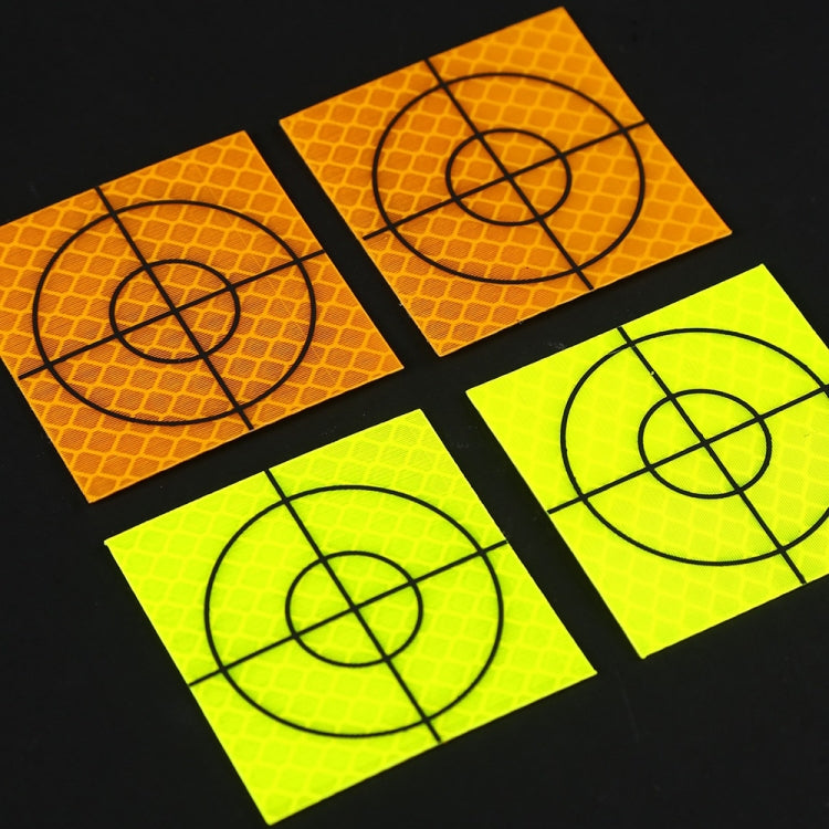 FP001 100pcs Diamond Tunnel Mapping Reflective Sticker Monitoring Measurement Point Sticker, Size: 60x60mm
