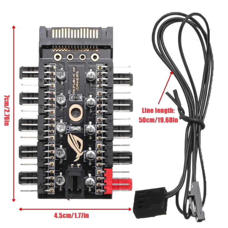 Mainboard PWM HUB Computer Temperature Control Speed Control Board Chassis Fan Controller