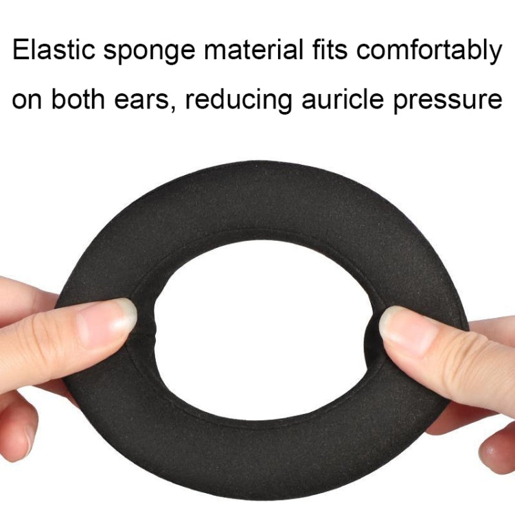 For Focal Clear MG Pro 1pair Leather Breathable and Comfortable Headset Cover, Color: Fiber Red