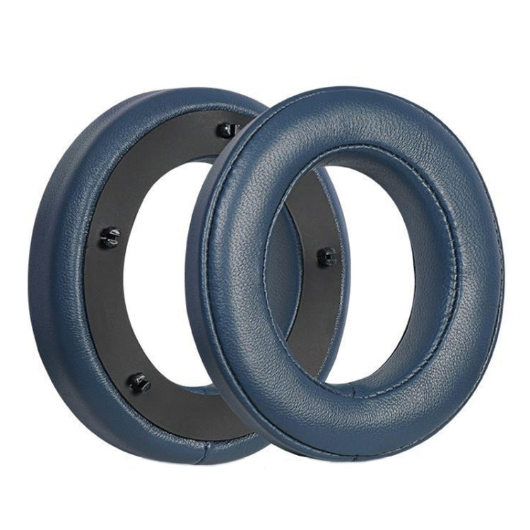 For Focal Clear MG Pro 1pair Leather Breathable and Comfortable Headset Cover, Color: Lambskin Dark Blue