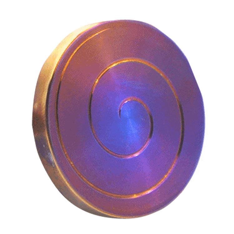 Mezmocoin Desktop Gyro Metal Transfer Coin, Style: Titanium Alloy Baked Blue
