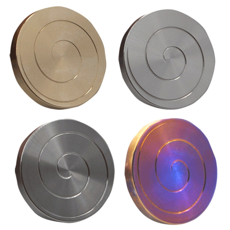 Mezmocoin Desktop Gyro Metal Transfer Coin, Style: Titanium Alloy Baked Blue