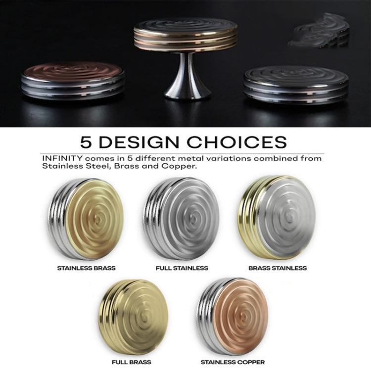 Mezmocoin Desktop Gyro Metal Transfer Coin, Style: Stainless Steel+Copper