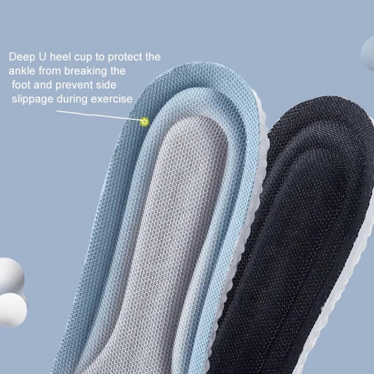 5pairs Super Soft High Elasticity Sports Insoles Summer Insoles, Size: