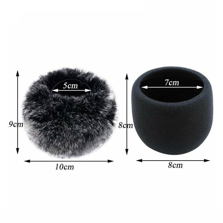For Blue Yeti Pro Anti-Pop and Windproof Sponge/Fluffy Microphone Cover, Color: Blue Sponge