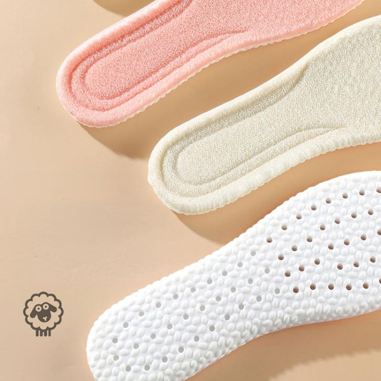5pairs  Highly Elastic Boost Particles Warm Insoles Plush Insoles, Size: