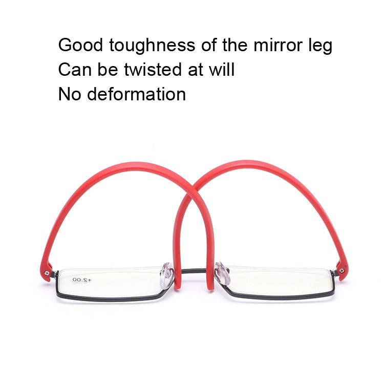 Lightweight Anti-blue Light Presbyopic Glasses Senior Clear Glasses With Case, Degree: 1.50