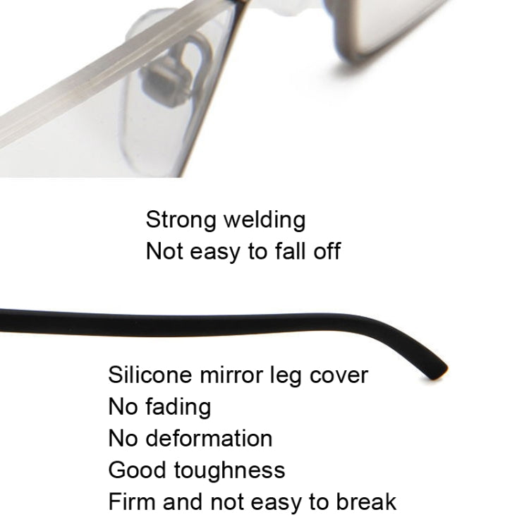 Lightweight Anti-blue Light Presbyopic Glasses Senior Clear Glasses With Case, Degree: 4.00