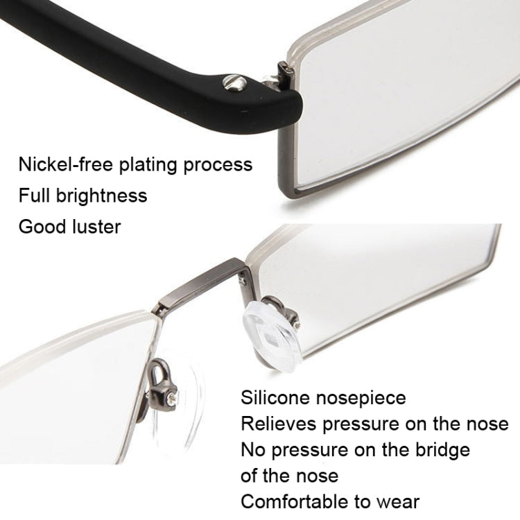 TR90 Seniors Clear Glasses With Portable Case Lightweight Presbyopic Glasses, Degree: +2.00