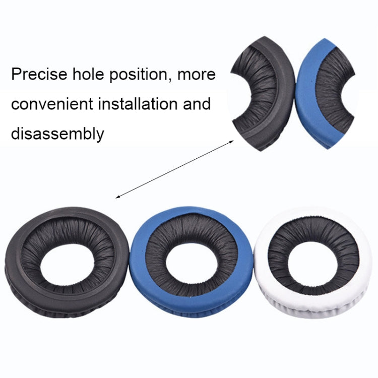 1pair Headphones Sponge Cover for Sony WH-CH500/510/ZX100/330, Spec: Wrinkled Black