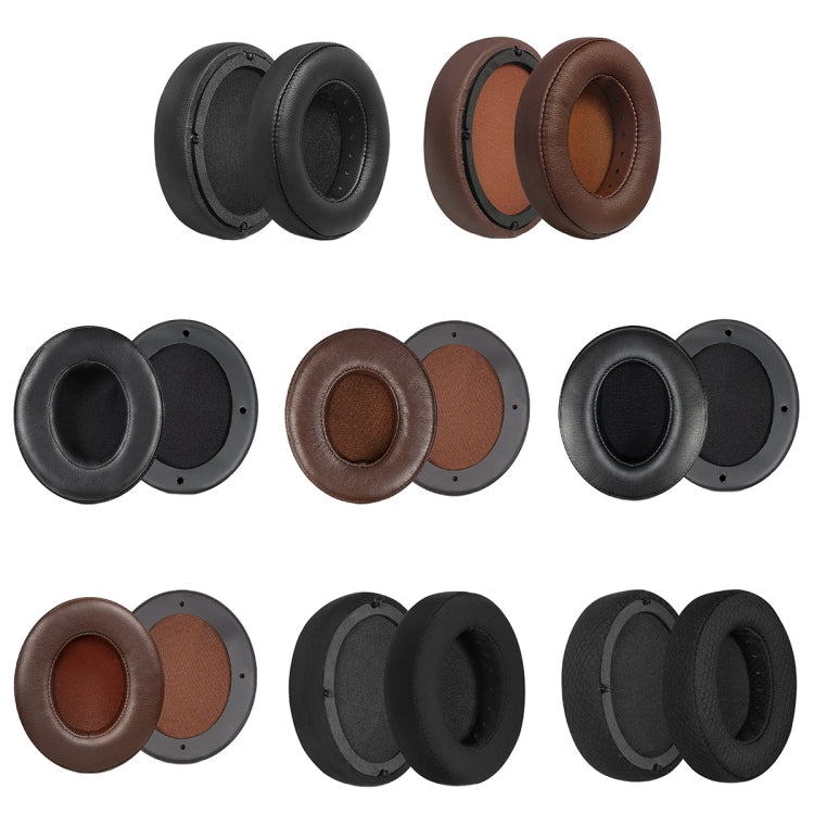 For Edifier W855BT 1pair Headset Soft and Breathable Sponge Cover, Color: Brown Lambskin