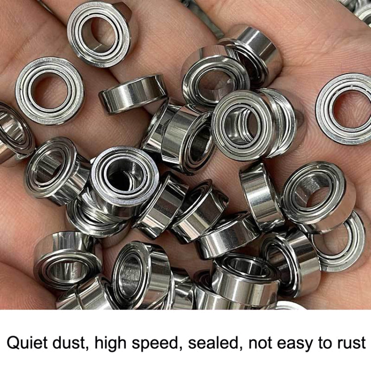 R188 10pcs Bearing Fidget Spinner Special Silent High Speed Sealing Stainless Steel Bearing(Silver)