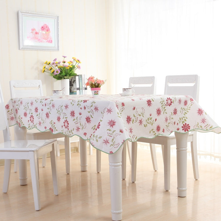 PEVA Oil&Water Resistant Coffee Table Tablecloth, Size: