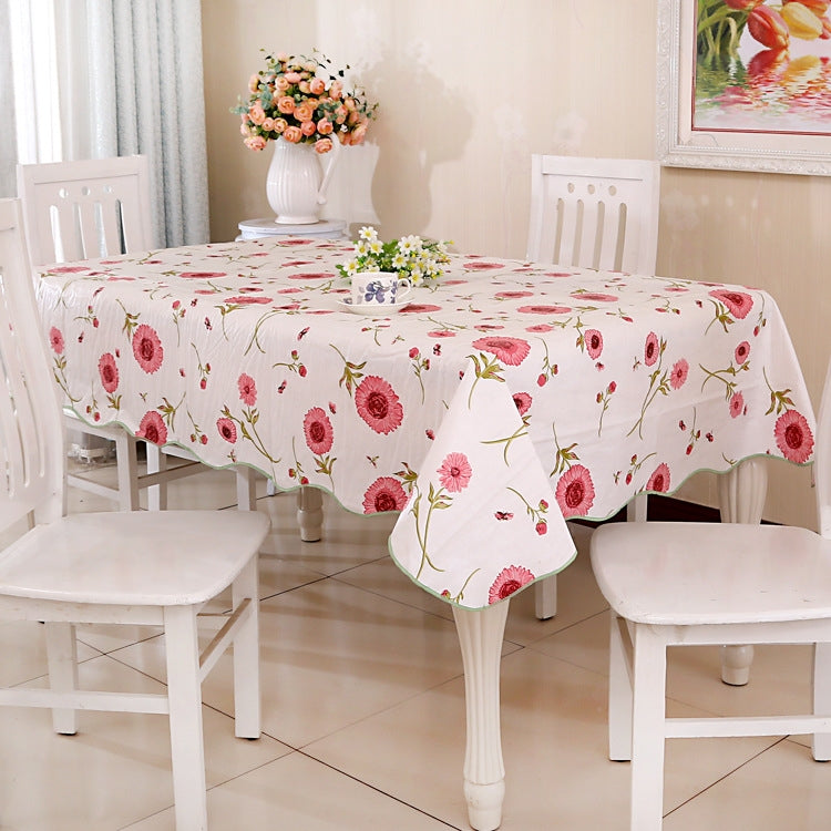 PEVA Oil&Water Resistant Coffee Table Tablecloth, Size: