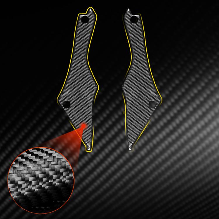 For Chevrolet Corvette C8 2pcs /Set Rear Door Inner Frame Sticker - Black