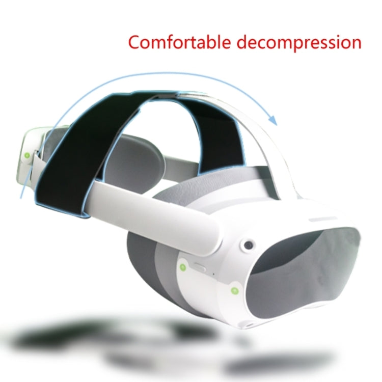For Pico 4 VR Headset Weight Pressure Relieve Headband PU Leather Head Strap
