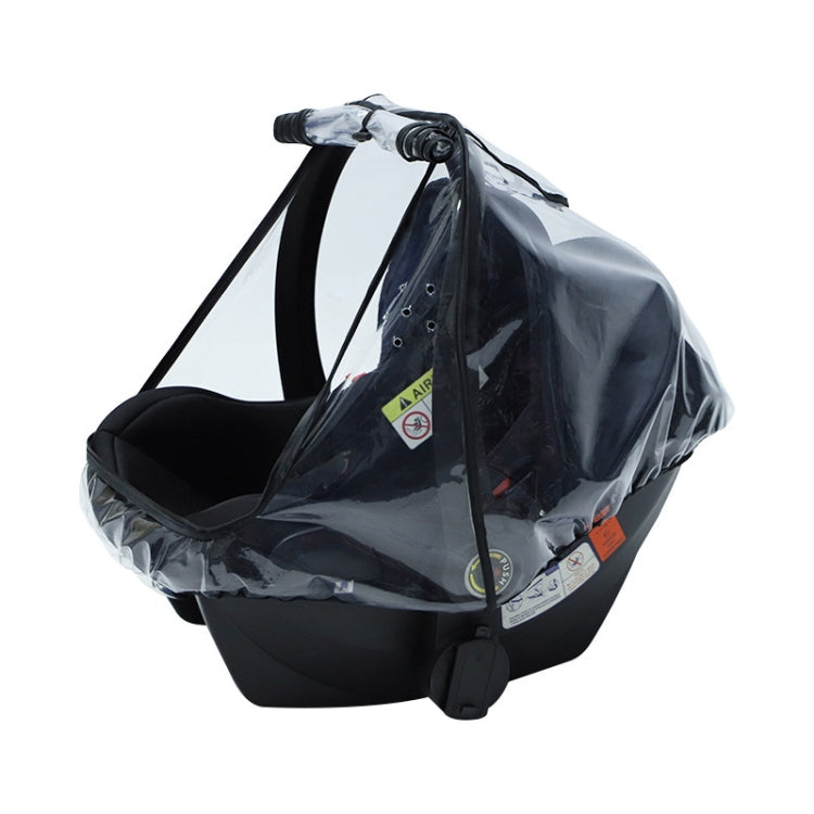 Baby Safety Seat Rain Cover Transparent EVA Stroller Baby Carriage Rain Cover