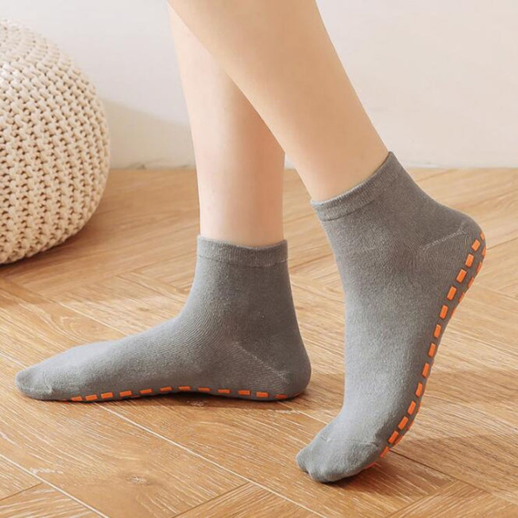 4pairs Trampoline Socks Dotted Rubber Non-slip Floor Socks Yoga Socks, Size: