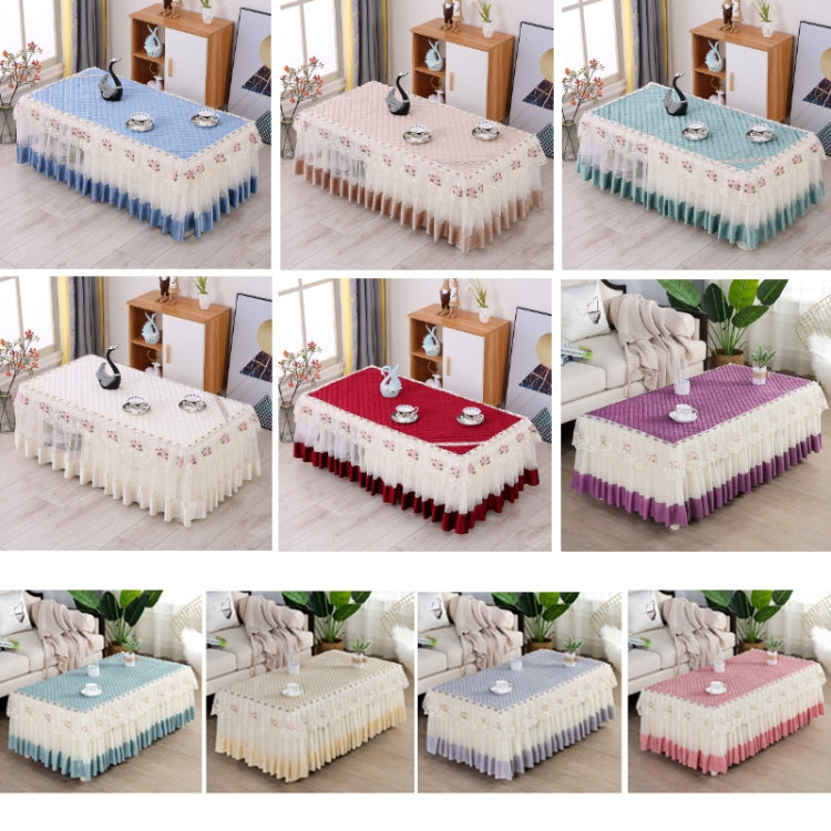 Simple Fabric Lace Rectangular Tablecloth, Size: