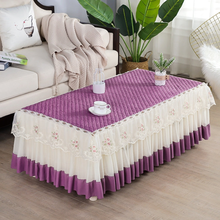 Simple Fabric Lace Rectangular Tablecloth, Size: