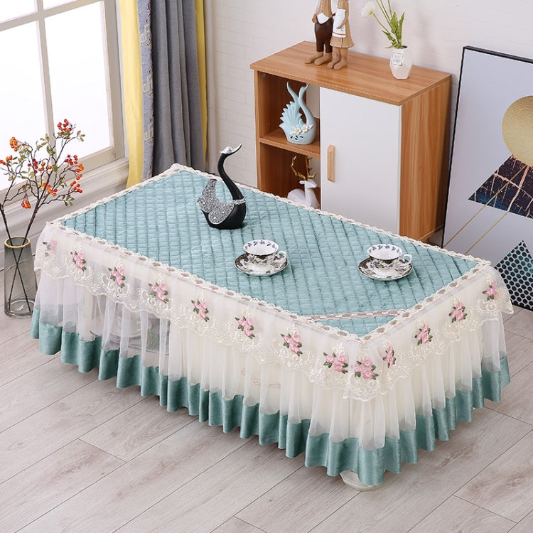 Simple Fabric Lace Rectangular Tablecloth, Size: