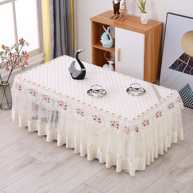 Simple Fabric Lace Rectangular Tablecloth, Size: