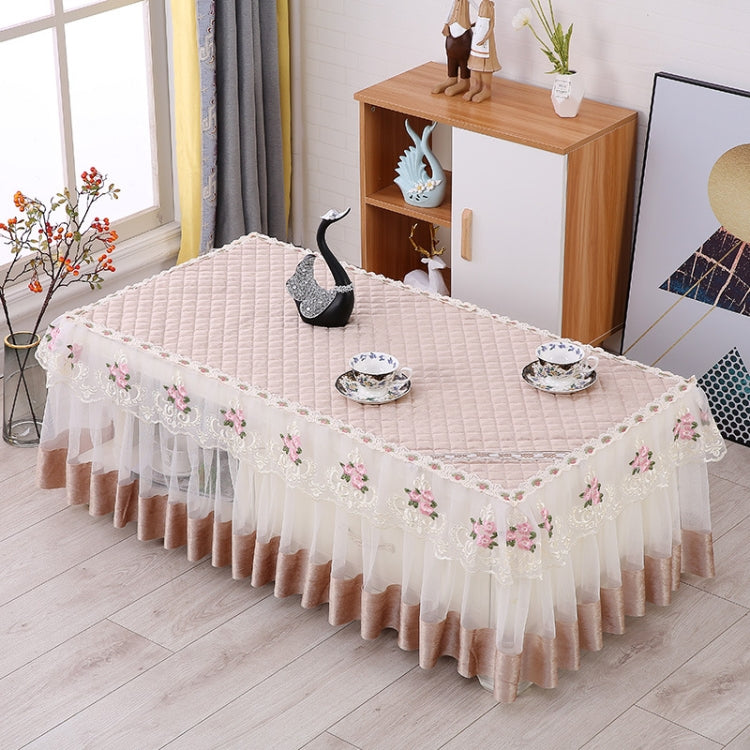Simple Fabric Lace Rectangular Tablecloth, Size: