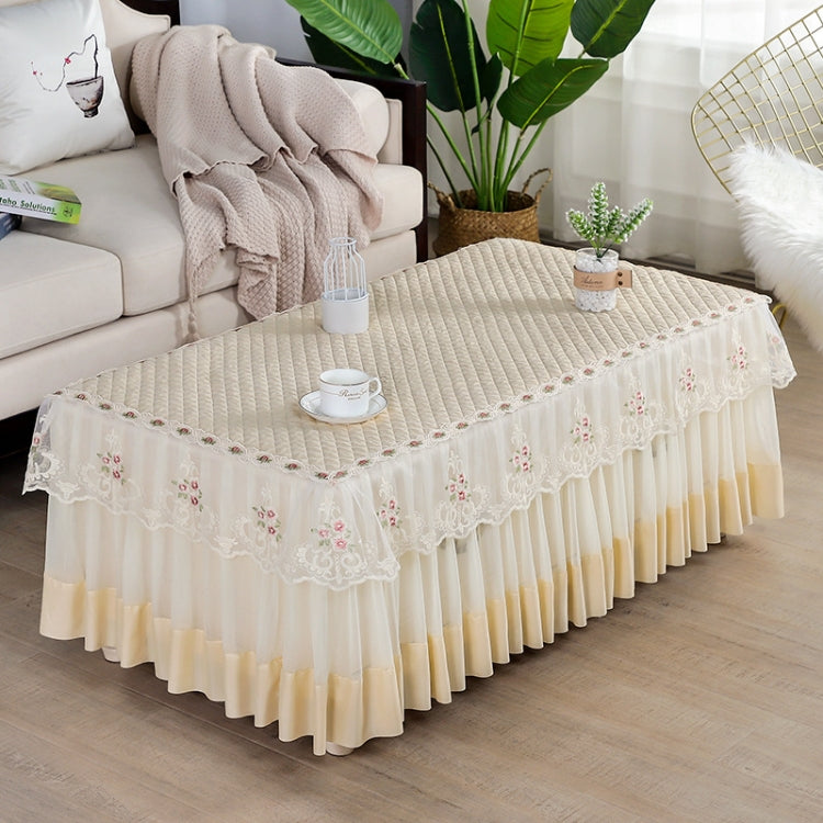 Simple Fabric Lace Rectangular Tablecloth, Size: