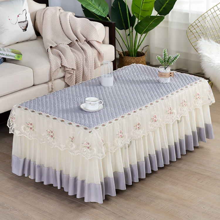 Simple Fabric Lace Rectangular Tablecloth, Size: