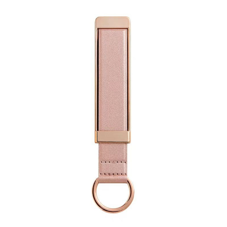 PU Leather Metal Wrist Strap Cell Phone Holder Zinc Alloy Paste Desktop Stand