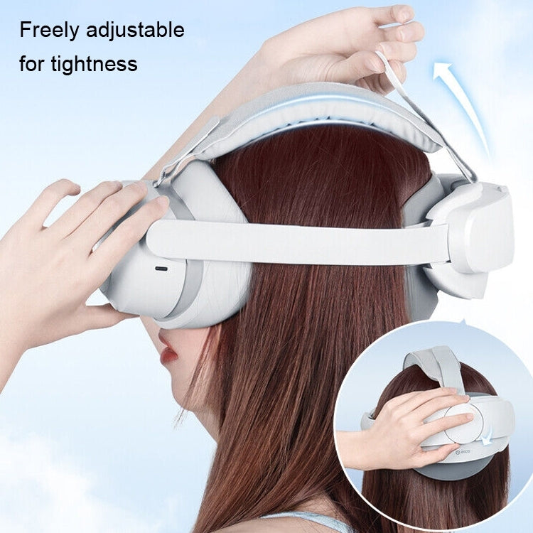 For PICO 4 Headwear Replacement Parts, Head Rest+Head Adjustment Strap+Mask(Light Gray)
