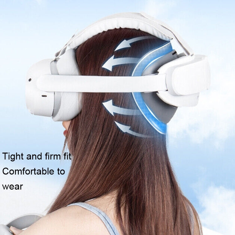 For PICO 4 Headwear Replacement Parts, Head Rest+Head Adjustment Strap+Mask(Light Gray)