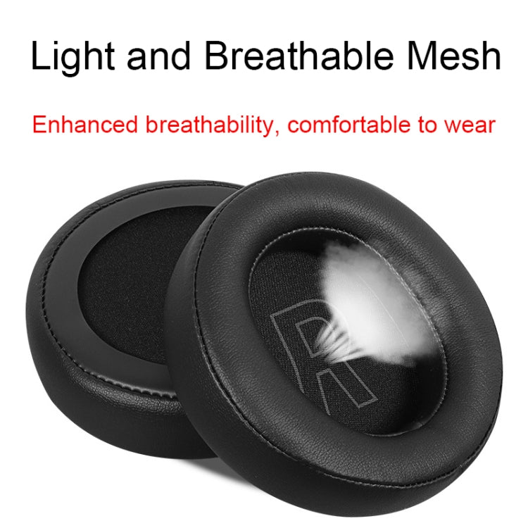 For Edifier G5BT 1pair Leather Headset Breathable Sponge Cover(Black)