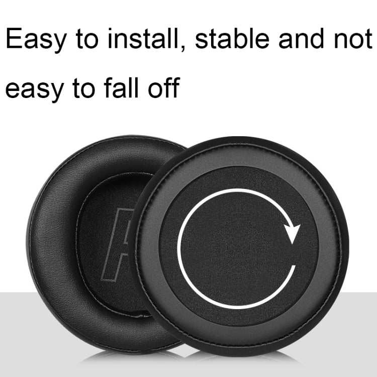 For Edifier G5BT 1pair Leather Headset Breathable Sponge Cover(Black)