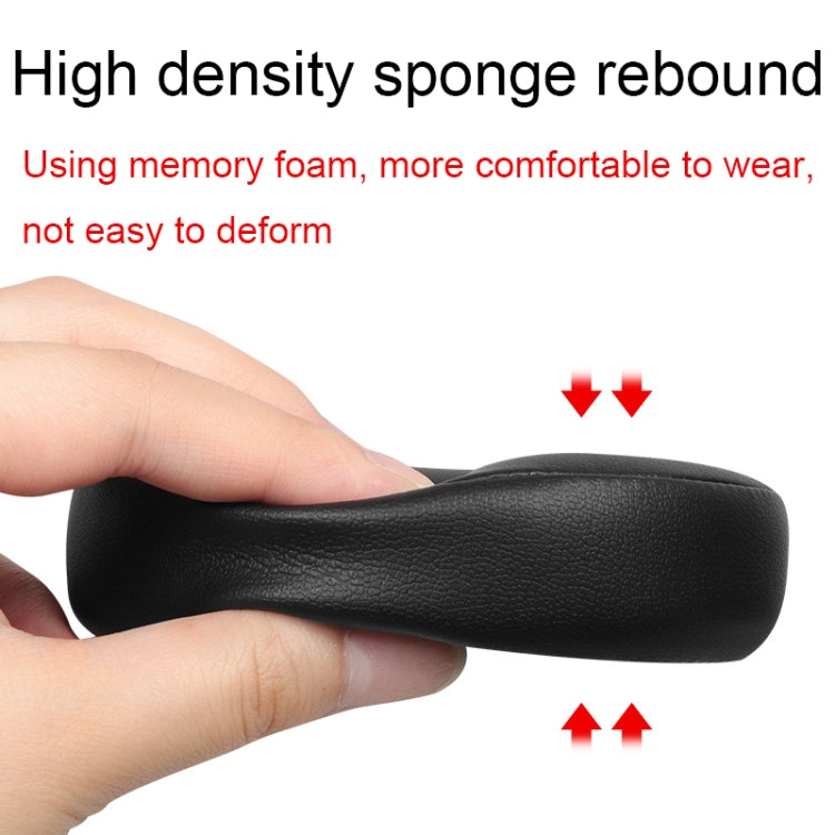 For Edifier G5BT 1pair Leather Headset Breathable Sponge Cover(Black)