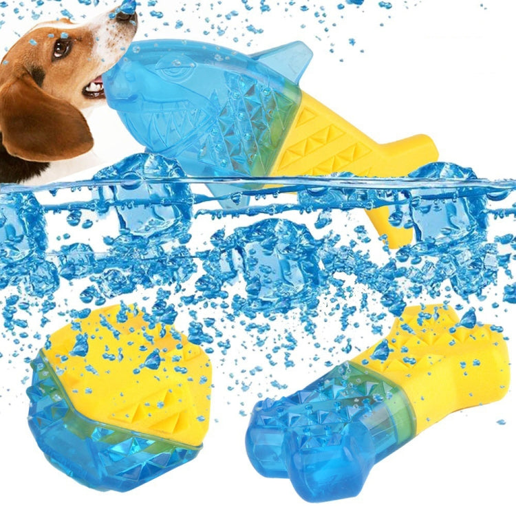 2pcs  Frozen Bone Toys Pet Dog Teeth Grinding TPR Toys, Specification: Small Fish
