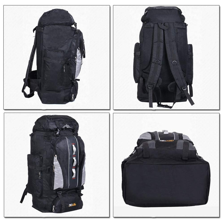 90L+10L  Multifunctional Outdoor Large Capacity Waterproof Nylon Hiking Bag