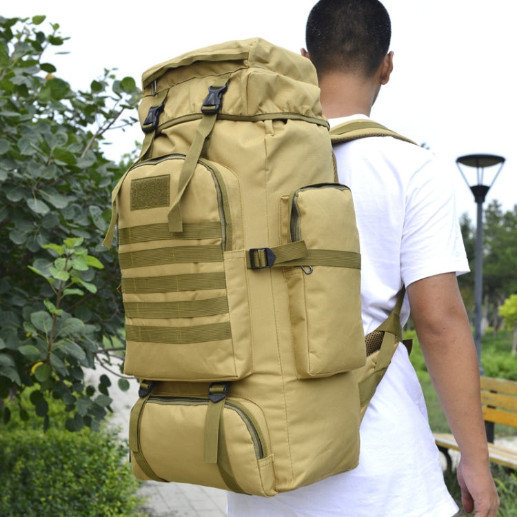 56-75L Large Capacity Travel Hiking Bag Waterproof and Scratch-resistant Backpack