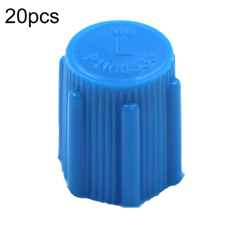 20pcs Automobile Air Conditioning Valve Plastic Dust Cap
