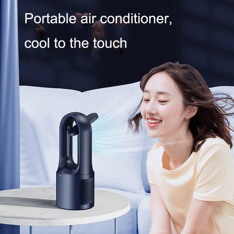 X27 White Student Dormitory Bedside Small USB Charging Platform Light Desktop Bladeless Quiet Fan