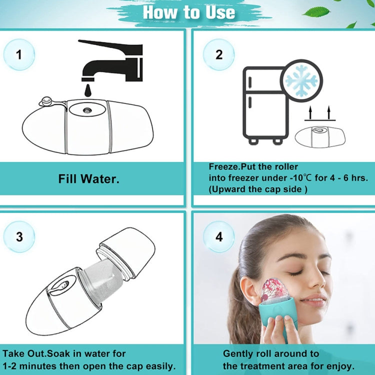 Silicone Massage Facial Ice Tray Face Ice Roller